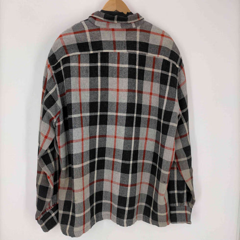 CARSON PIRIE SCOTT SPORTS APPAREL タータンチェック 開襟オープンカラー L/S シャツ ボロ 襤褸 メンズ import:XL