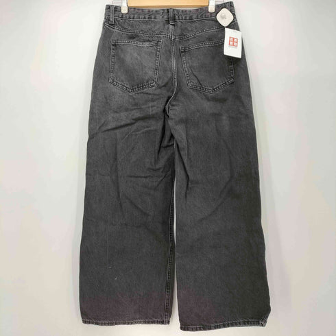 エイチアンドエム H&M バギーシルエット ブラック ワイド デニム メンズ 42