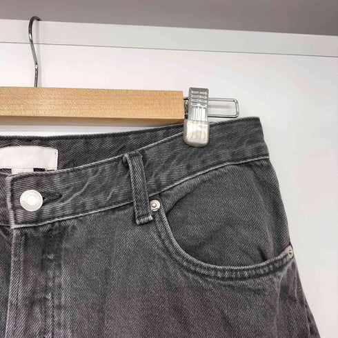 エイチアンドエム H&M バギーシルエット ブラック ワイド デニム メンズ 42