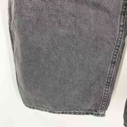 エイチアンドエム H&M バギーシルエット ブラック ワイド デニム メンズ 42