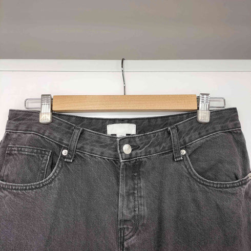 エイチアンドエム H&M バギーシルエット ブラック ワイド デニム メンズ 42