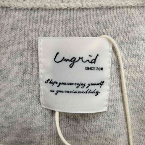 アングリッド Ungrid リバースデザインロゴスウェット レディース FREE