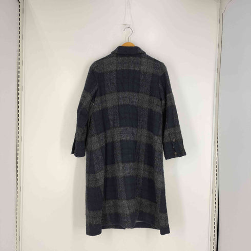 コットンハウスアヤ Cotton House Aya ウールナイロン チェック コート レディース