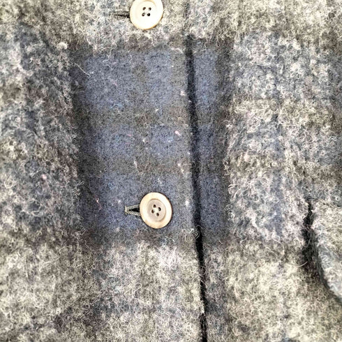 コットンハウスアヤ Cotton House Aya ウールナイロン チェック コート レディース