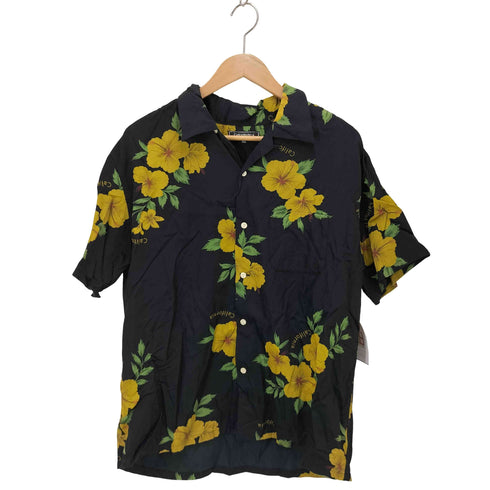 キャプテンズヘルム Captains Helm 花柄 オープンカラーシャツ メンズ XL