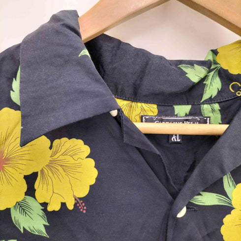 キャプテンズヘルム Captains Helm 花柄 オープンカラーシャツ メンズ XL