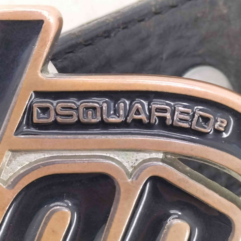 ディースクエアード DSQUARED2 07aw Y2K Fighten buckle leather belt デカバックル レザーベルト メンズ