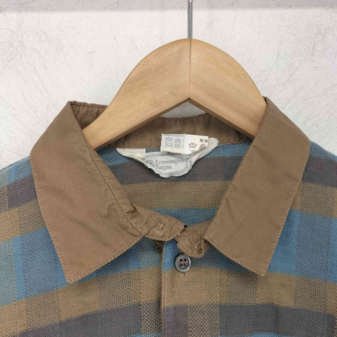 エルメネジルドゼニア Ermenegildo Zegna S/Sボーダーシャツ メンズ JPN:46