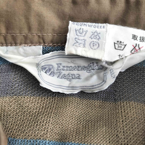 エルメネジルドゼニア Ermenegildo Zegna S/Sボーダーシャツ メンズ JPN:46