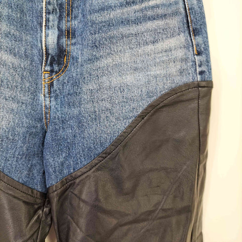 マウジー moussy F/LEATHER COMBI STRAIGHT レディース JPN:1