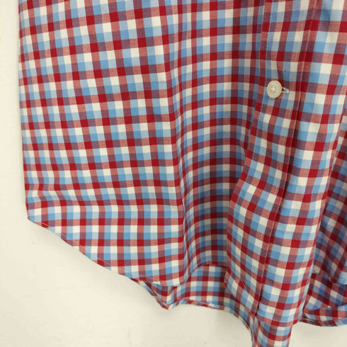 ランズエンド LANDS END ボタンダウンチェックシャツ traditional fit メンズ JPN:M