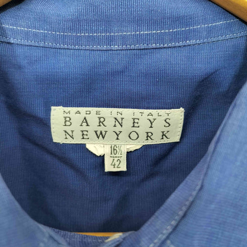 バーニーズニューヨーク BARNEYS NEWYORK イタリア製 コットン100 レギュラーカラー L/S シャツ メンズ 16 1/2 | 42