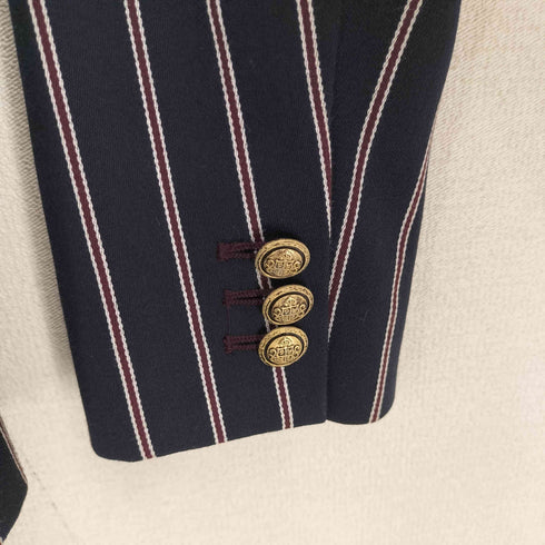 ルーニィ LOUNIE 金ボタン ストライプ テーラードジャケット レディース JPN:38