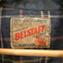 ベルスタッフ Belstaff 40S プリントタグ RONA ジップ 片爪 裏地チェック PVCレザー ダブル ライダース ジャケット メンズ