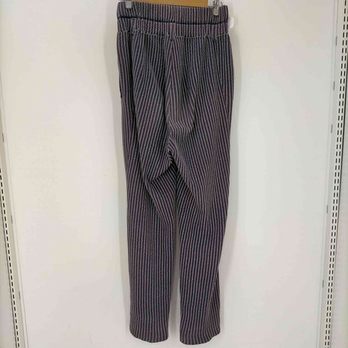 イッセイミヤケメン ISSEY MIYAKE MEN 80S 筆タグ 初期 コットン 波状 織り ストライプ ハイウエスト タック イージー パンツ メンズ JPN:M