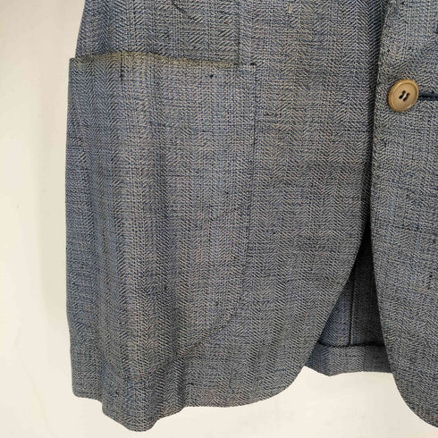 エルメネジルドゼニア Ermenegildo Zegna Pure Seta Dupioni シルク100 2Bテーラードジャケット メンズ JPN:48