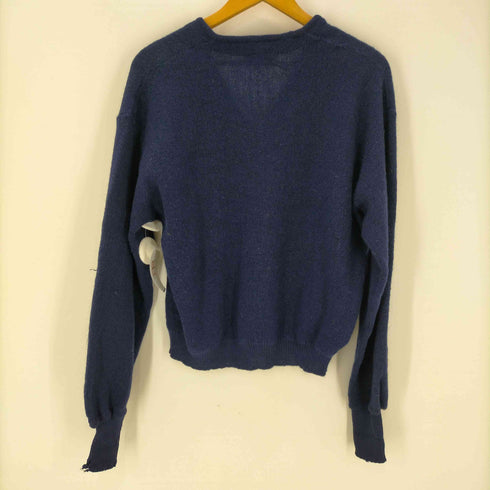 Virgin Wool Virgin Mohair バージンウール モヘヤ 5B ニット カーディガン メンズ import:L