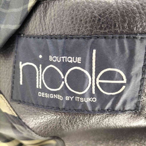 ニコル NICOLE カウレザー ジャケット メンズ