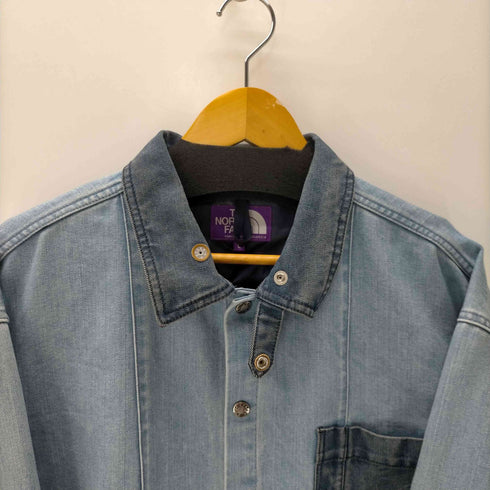 ノースフェイスパープルレーベル THE NORTH FACE PURPLE LABEL 19SS Broken Twill Denim Shirt Jacket ブロークン ツイル デニム シャツ ジャケット メンズ import:L