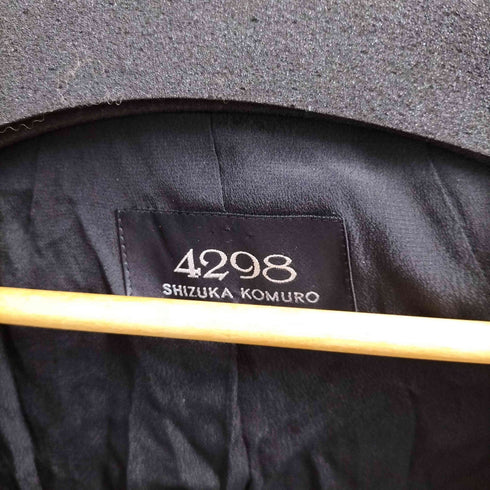 ヨンニキュウハチシズカコムロ 4298 SHIZUKA KOMURO ノーカラー チュール フリル テーラード ジャケット レディース JPN:40