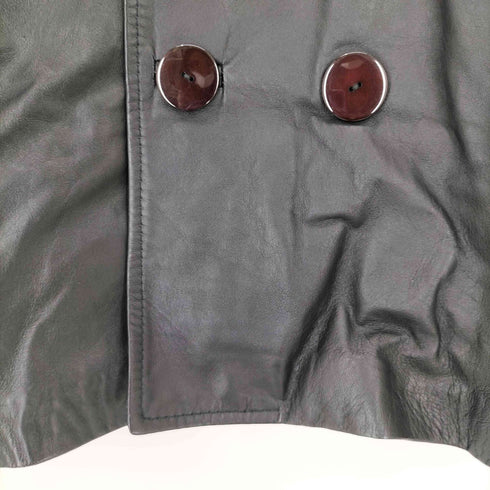 siricco レザーダブルブレストコート メンズ import:M