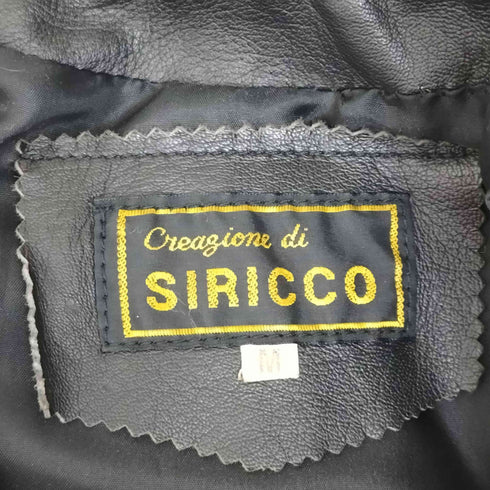 siricco レザーダブルブレストコート メンズ import:M
