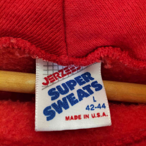 ジャージーズ JERZEES 90S USA製 SUPER SWEATS カレッジプリント パーカー メンズ import:L