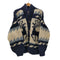SPIRIT OF THE WEST 90S カナダ製 PURE NEW WOOL 総柄 ノルディック カウチン ニット カーディガン トナカイ 肉厚 メンズ