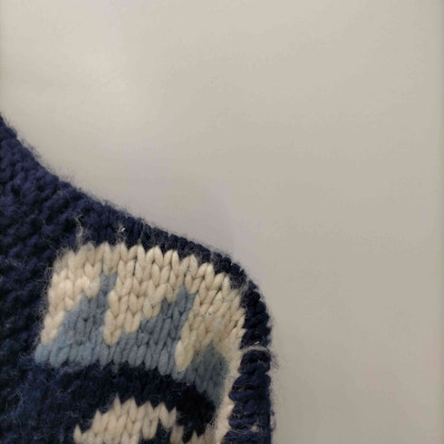 SPIRIT OF THE WEST 90S カナダ製 PURE NEW WOOL 総柄 ノルディック カウチン ニット カーディガン トナカイ 肉厚 メンズ