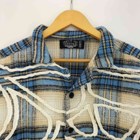 Vale Forever VALELIVES Spider Web Button Up Flannel メンズ import:L