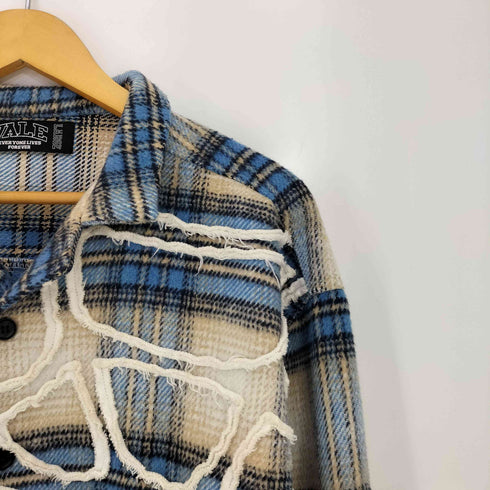 Vale Forever VALELIVES Spider Web Button Up Flannel メンズ import:L