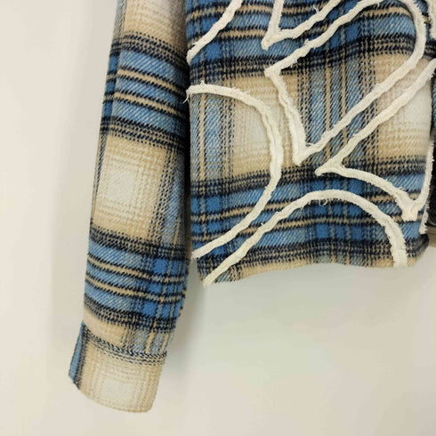 Vale Forever VALELIVES Spider Web Button Up Flannel メンズ import:L