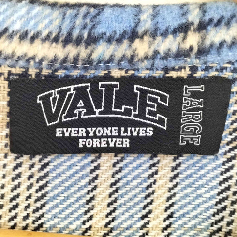 Vale Forever VALELIVES Spider Web Button Up Flannel メンズ import:L