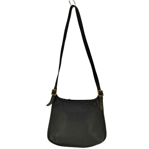 日本製 裏地ペイズリー レザーショルダーバッグ メンズ