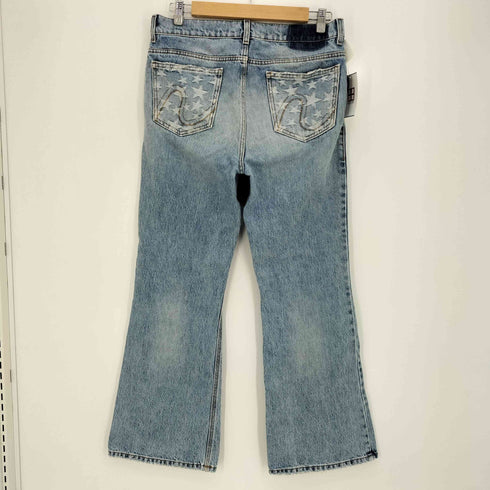 イーアールエル ERL blue stars distressed jeans ディストレスジーンズ メンズ M