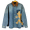 マルニ MARNI MA BLUE DENIM SHIRT WITH WOLF PATCH メンズ EUR:46