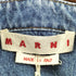 マルニ MARNI MA BLUE DENIM SHIRT WITH WOLF PATCH メンズ EUR:46