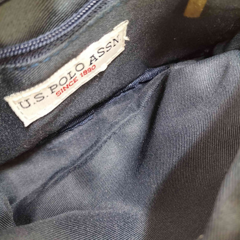 ユーエスポロアッスン U.S.POLO ASSN フロントロゴ刺繍キャンバスショルダーバッグ カモフラ レディース