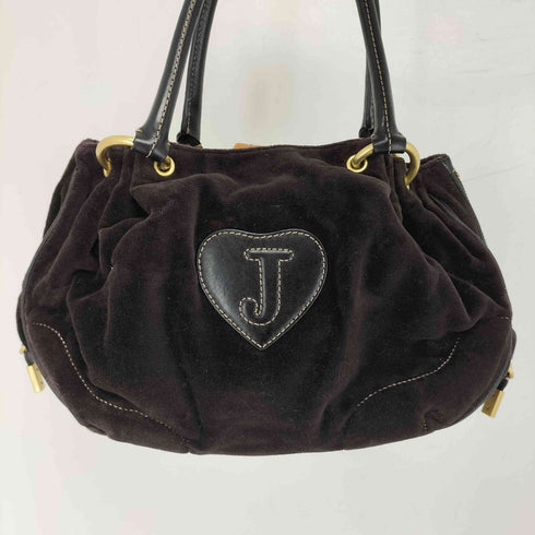 ジューシークチュール JUICY COUTURE 00S ハイビスカス ベロアロゴハンドバッグ Y2K レディース