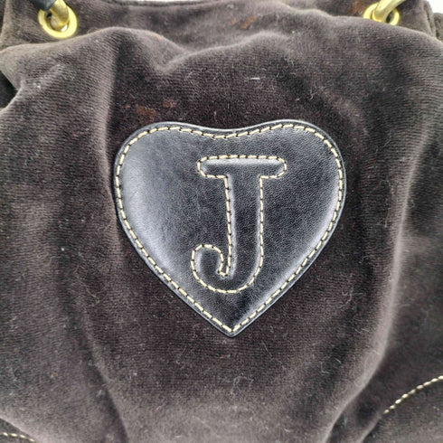 ジューシークチュール JUICY COUTURE 00S ハイビスカス ベロアロゴハンドバッグ Y2K レディース