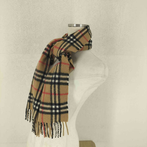 バーバリーズ BURBERRYS CASHMERE100% ノヴァチェック カシミヤマフラー レディース