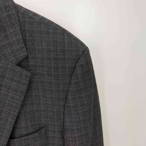 ヒューゴボス HUGO BOSS チェック柄 テーラードジャケット メンズ 52