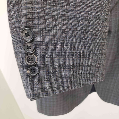 ヒューゴボス HUGO BOSS チェック柄 テーラードジャケット メンズ 52