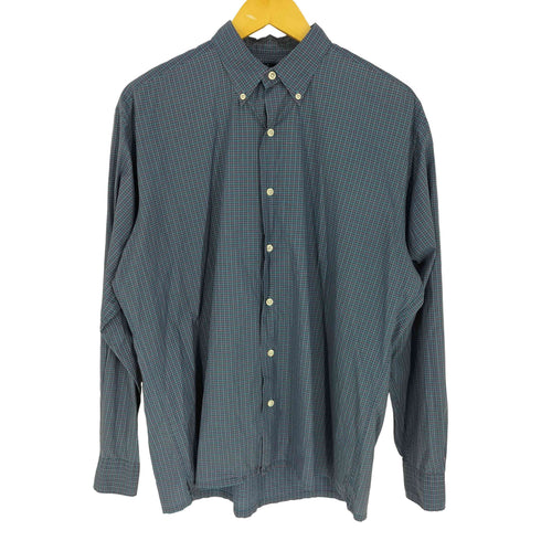 ラルフローレン RALPH LAUREN 90S GREGGOR チェック ボタンダウンシャツ メンズ import:M