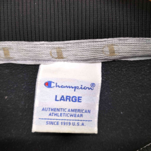 チャンピオン Champion 袖ロゴテープラインハーフジップスウェット メンズ L