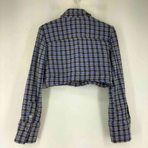 ザラ ZARA ツイードクロップドジャケット レディース import:S