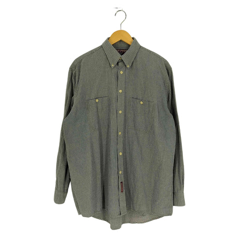 COLO WEAR コットン チェック ボタンダウンシャツ メンズ import:M