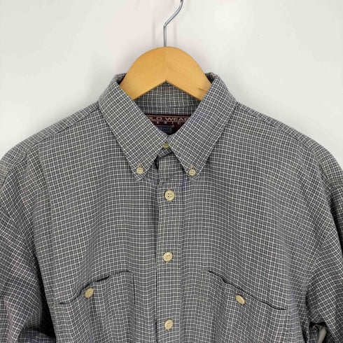 COLO WEAR コットン チェック ボタンダウンシャツ メンズ import:M