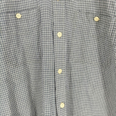 COLO WEAR コットン チェック ボタンダウンシャツ メンズ import:M