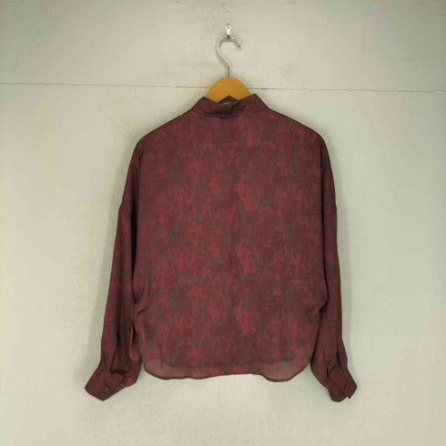 ディーゼル DIESEL 総柄サテンシャツ レディース